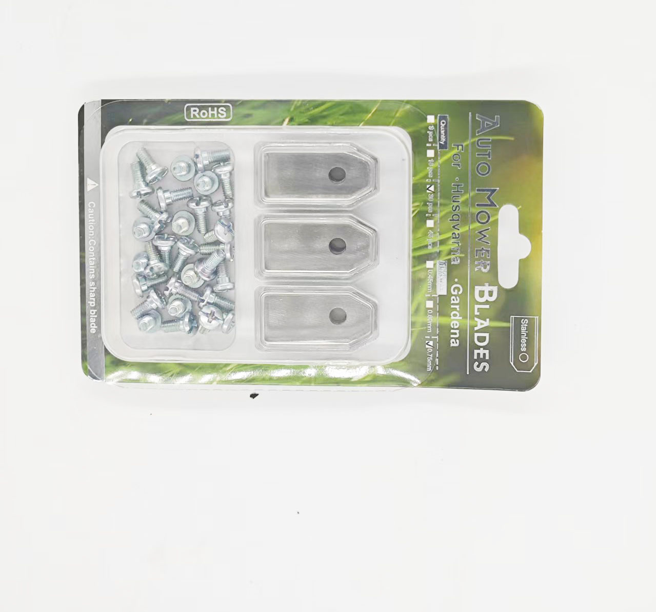 replacement blades for robotic lawnmowers — Compatible with Husqvarna, Gardena, Yard Force with innovative screws