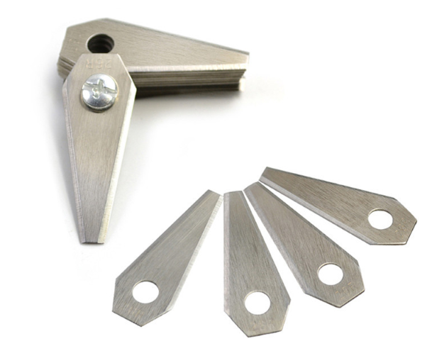 Lawnmower blades with matching screws - Universal replacement blades for Bosch Indego 
