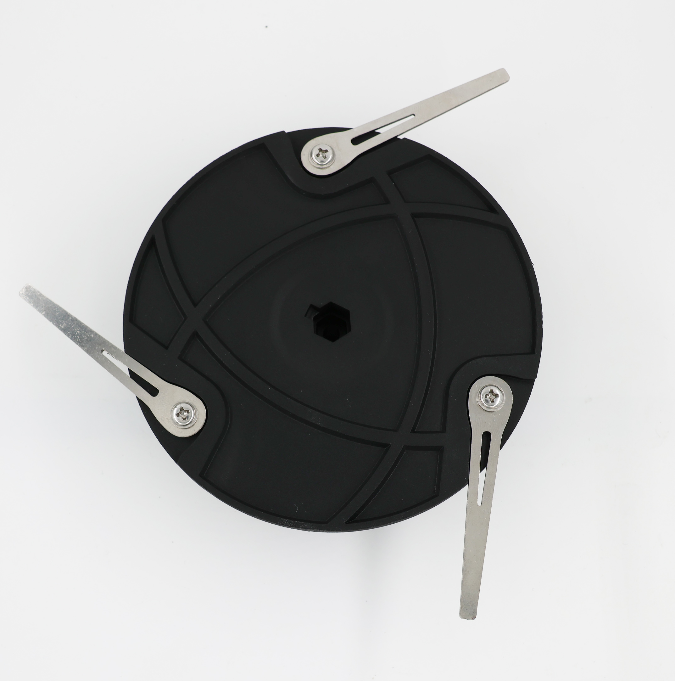 set of blade plate + 3x metal knives + 3x screws for grass trimmer Gardena Smallcut 9822, 14702, replaces 5409-20