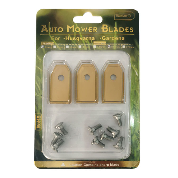Universal Replacement Blades for All Husqvarna Automower, Gardena, Yardforce, Robotic Lawnmower, with Titanium