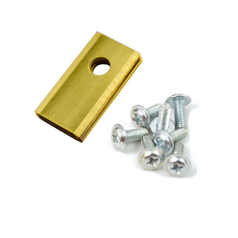 robotic lawnmower blades for Worx Landroid, replacement blades with matching screws, titanium blades compatible with Worx, LandXcape and Einhellzl