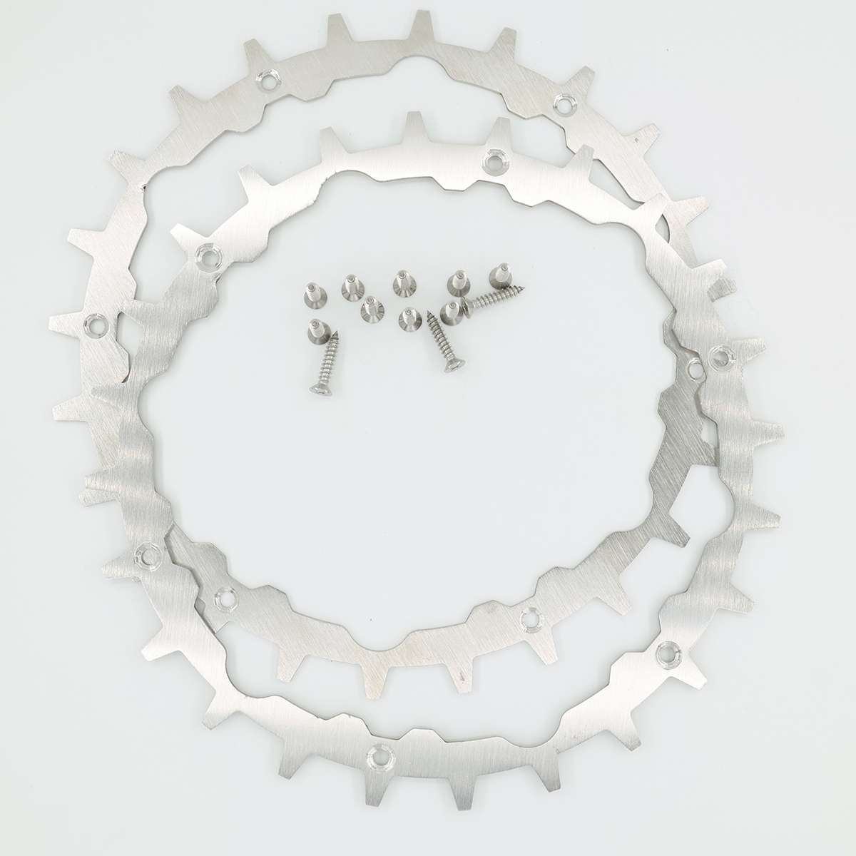 Stainless Steel Lawnmower Spikes for Gardena Sileno City Robotic Lawnmowers,  Robotic Lawnmower Wheel Spikes with 12pcs Screws