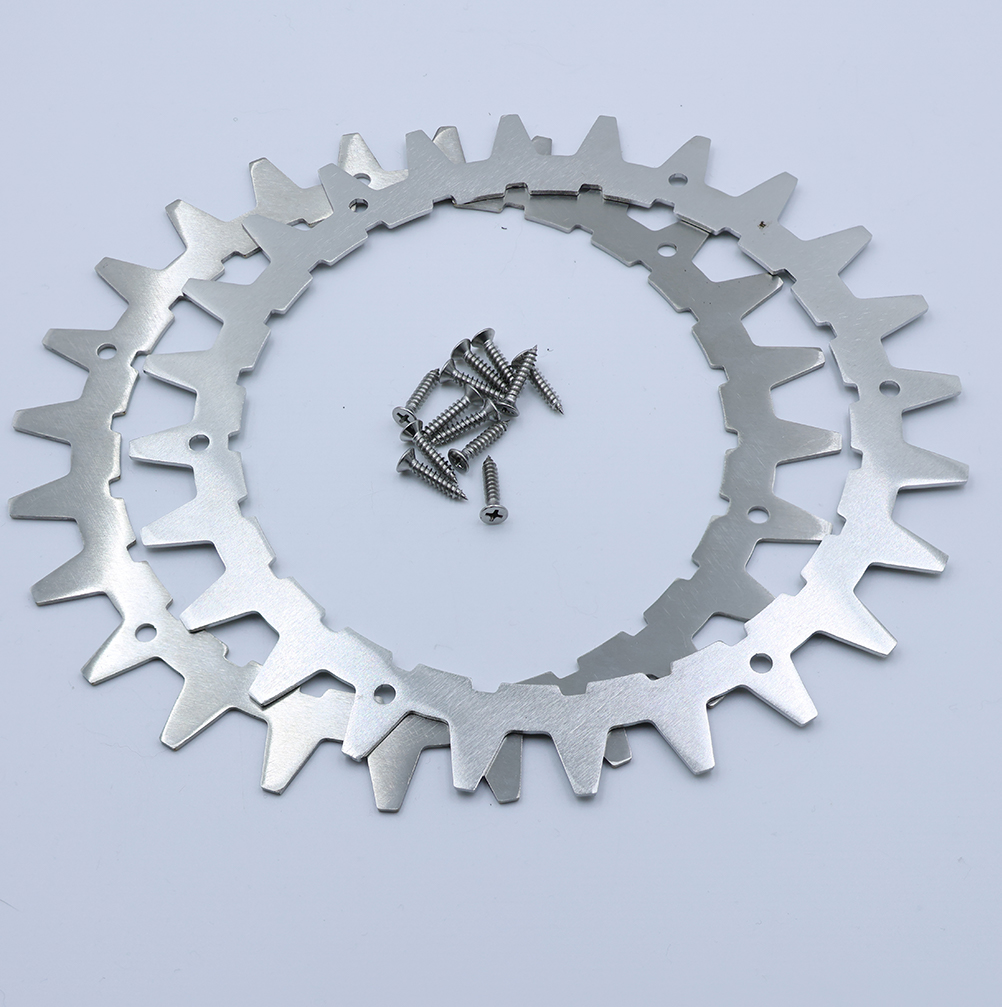 Stainless Steel Spikes Replacement for Wor-x Land-roid S/M Models, Traction Improvement for Robotic Lawnmower with 12 Screws
